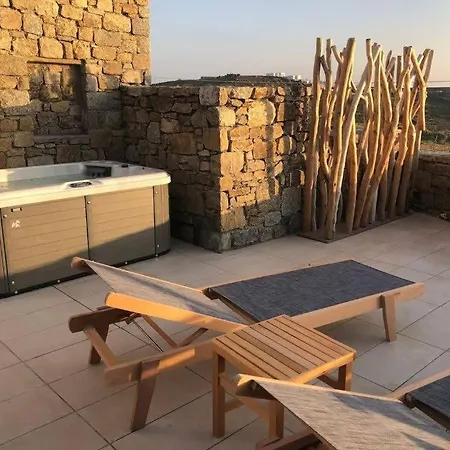 Romantic Mykonian Oasis With Jacuzzi & Sea View Appartement Choulakia